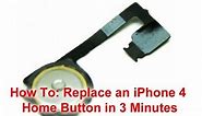 iPhone 4 Home Button Replacement in 3 Minutes