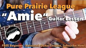 Pure Prairie League - Amie - Intro Solo- Major Lead Guitar Lesson