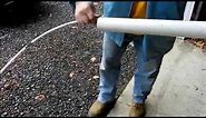 How to Clean out a 2 inch PVC Pipe