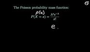 An Introduction to the Poisson Distribution