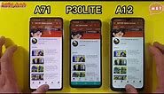 Samsung A71 vs huawei P30 lite new editions Samsung A12 Speed Test comparison MST official