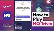 How to Play HQ Trivia