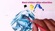 How To Make Steel Blue Color - Mix Acrylic Colors