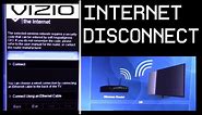 Vizio TV How to disconnect and connect to Internet / WIFI