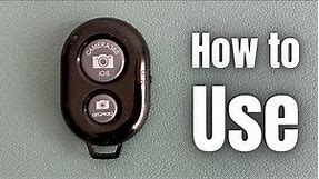 How to Use a Camera Shutter Remote Control for iPhone and Android