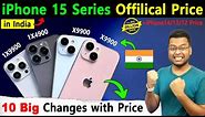 iPhone 15, 15 Plus, 15 Pro, 15 Pro Max Price in India, Specs, iPhone 15 vs iPhone 14 Big Billion Day