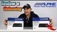 Alpine Power Pack Amps KTA-450 and KTA-200M Car Audio Amplifiers. Review and Unboxing