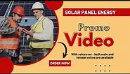 Solar Panel Energy: "Promo Video Starting at $20"