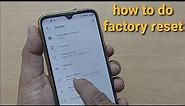 how to do factory reset on android phone