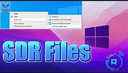 How to to Open SDR Files on Windows 10/11