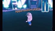 Apple botttom jeans boots with the fur ￼🍎