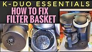 HOW TO FIX COFFEE FILTER BASKET Keurig K-Duo Essentials Coffee Maker K Cup Pod Brewer