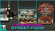 10+ Cyberpunk Street Food Build Ideas - Minecraft 1.19+
