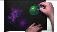 How to Draw a Nebula and Planet Using Chalk