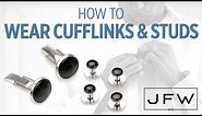 How to Wear Cufflinks & Studs