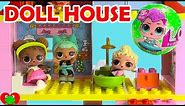 LOL Surprise Dolls Lego Duplo Doll House Build and Surprises