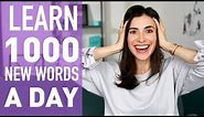 HOW TO LEARN 100+ ENGLISH WORDS A DAY. ENGLISH VOCABULARY WITH MARINA MOGILKO