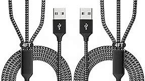 IDiSON Multi Charging Cable(2Pack 4FT), 3 in 1 Charger Cable Nylon Braided Multiple USB Cable Universal Charging Cord with Type-C, Micro USB and IP Port for Cell Phones and More