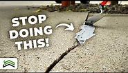 Repairing A Neglected Driveway Crack | The Ultimate Solution!