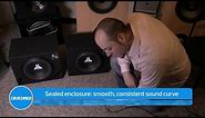 What's the difference between sealed and ported subwoofer enclosures? | Crutchfield Video
