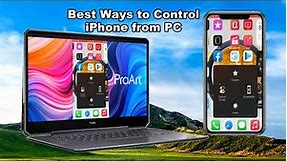 How to Control iPhone from PC | iPhone Screen Mirorring & Control
