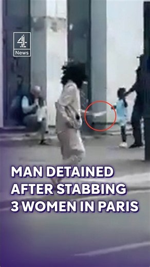 Man detained after knife attack on three women in Paris