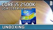 Intel CORE i5 2500K LGA 1155 Quad Core CPU Unboxing + Overview