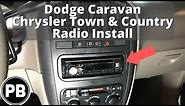 2001 - 2007 Dodge Chrysler Caravan Town&Country Stereo Install