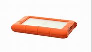 LaCie Rugged Mini 2TB External Hard Drive Portable HDD - USB 3.0/ 2.0 Compatible, Drop Shock Dust Rain Resistant Shuttle Drive, For Mac And PC Computer (LAC9000298), orange