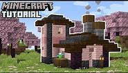 Minecraft 1.20 - Cherry Blossom Starter House Tutorial (How to Build)