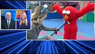 Tickling Elmo live on Good Morning San Diego!