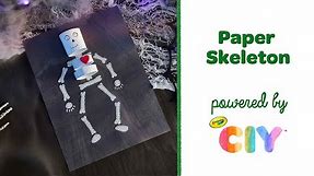 Paper Skeleton Craft for Kids, DIY Halloween Craft Idea || Crayola CIY
