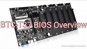 BTC-T37 BIOS Overview