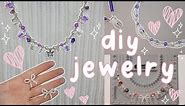 DIY ♡ aesthetic ♡ jewelry - EASY + BEGINNER FRIENDLY!