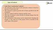 Types of Contract - Tenders and Contracts - Quantity Survey Estimation and Valuation