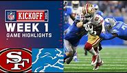 49ers vs. Lions Week 1 Highlights | NFL 2021