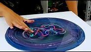Galaxy Colors! ~ Using Very Thin Acrylic Paint and Water To Create Abstract Art