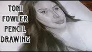 TONI FOWLER@MOMMYTONIFOWLER Pencil Drawing Time-lapse|Licon art and vlog