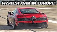 2500HP Audi R8 V10 TT - FASTEST CAR IN EUROPE @ 1/2 Mile 0-379,74 KM/H