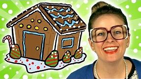Winter Crafts! How to Make a Gingerbread House - Arts & Crafts (Cool School)