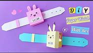How to make easy paper watch || Box paper Watch || Paper watch || DIY school craft / easy to make
