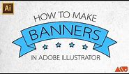 Adobe Illustrator Tutorial: How to Make Banners / Ribbons