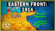 Eastern Front of WW1 animated: 1914
