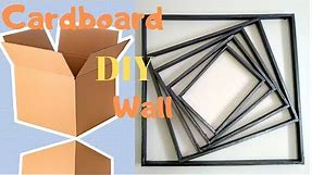 DIY Cardboard Wall art hanging | Make Simple wall decor at home