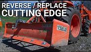 How to Reverse or Replace Box Blade Cutting Edge - Tractor