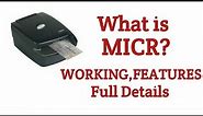 What is MICR(Magnetic Ink Character Recognition)|Define MICR|Working|Characteristics|Input Device..