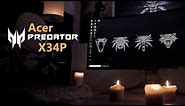 Acer Predator X34P Review - Ultrawide Curved WQHD Gaming Monitor with G-Sync and 120Hz
