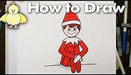 How to Draw an Easy Elf on a Shelf for Beginners
