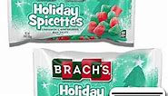 Spice Drops Christmas Candy Bundle. Includes Two-10 oz Bags of Brachs Holiday Spicettes! Each Bag Contains Red & Green Gumdrops in Cinnamon & Wintergreen Flavors. Comes with a BELLATAVO Fridge Magnet!