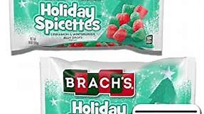 Spice Drops Christmas Candy Bundle. Includes Two-10 oz Bags of Brachs Holiday Spicettes! Each Bag Contains Red & Green Gumdrops in Cinnamon & Wintergreen Flavors. Comes with a BELLATAVO Fridge Magnet!